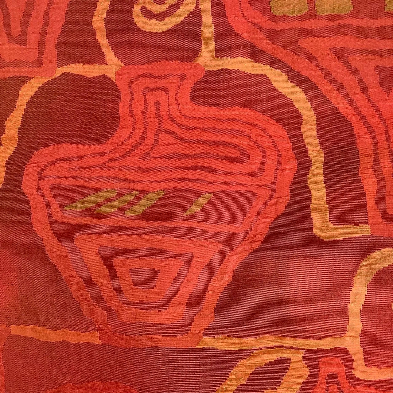 5778# Japanese Vintage Nagoya Obi Belt Kimono Fabric Silk Traditional