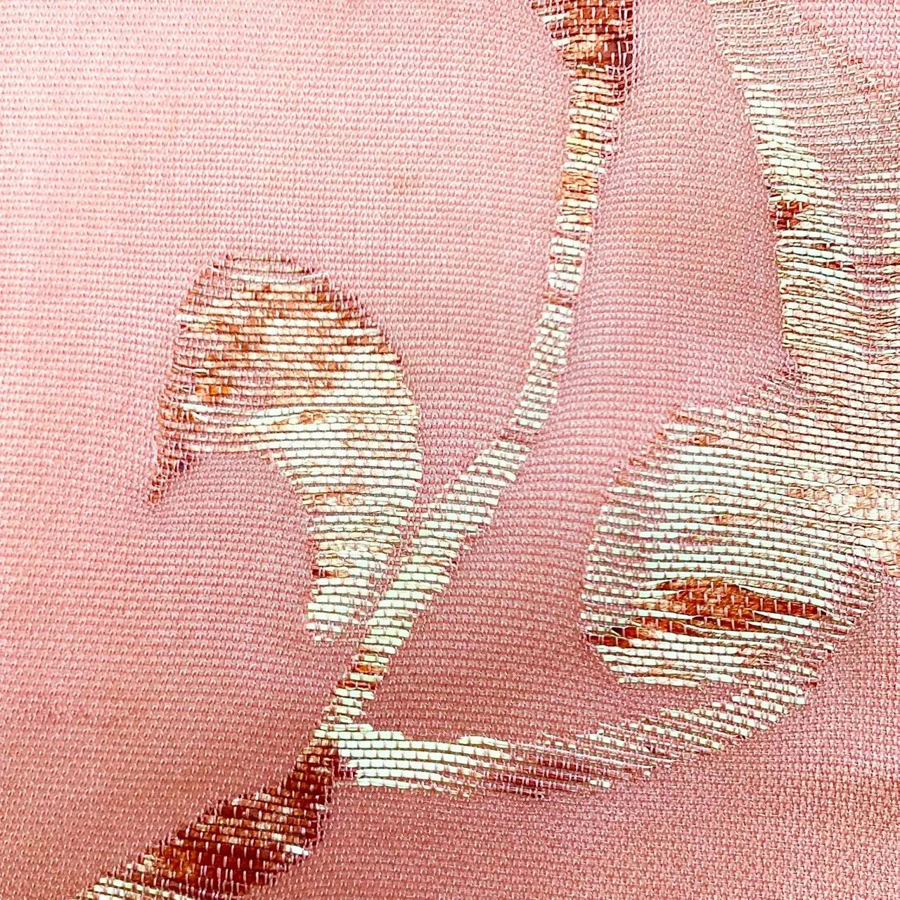 5787# Japanese Vintage Nagoya Obi Belt Kimono Fabric Silk Traditional Summer