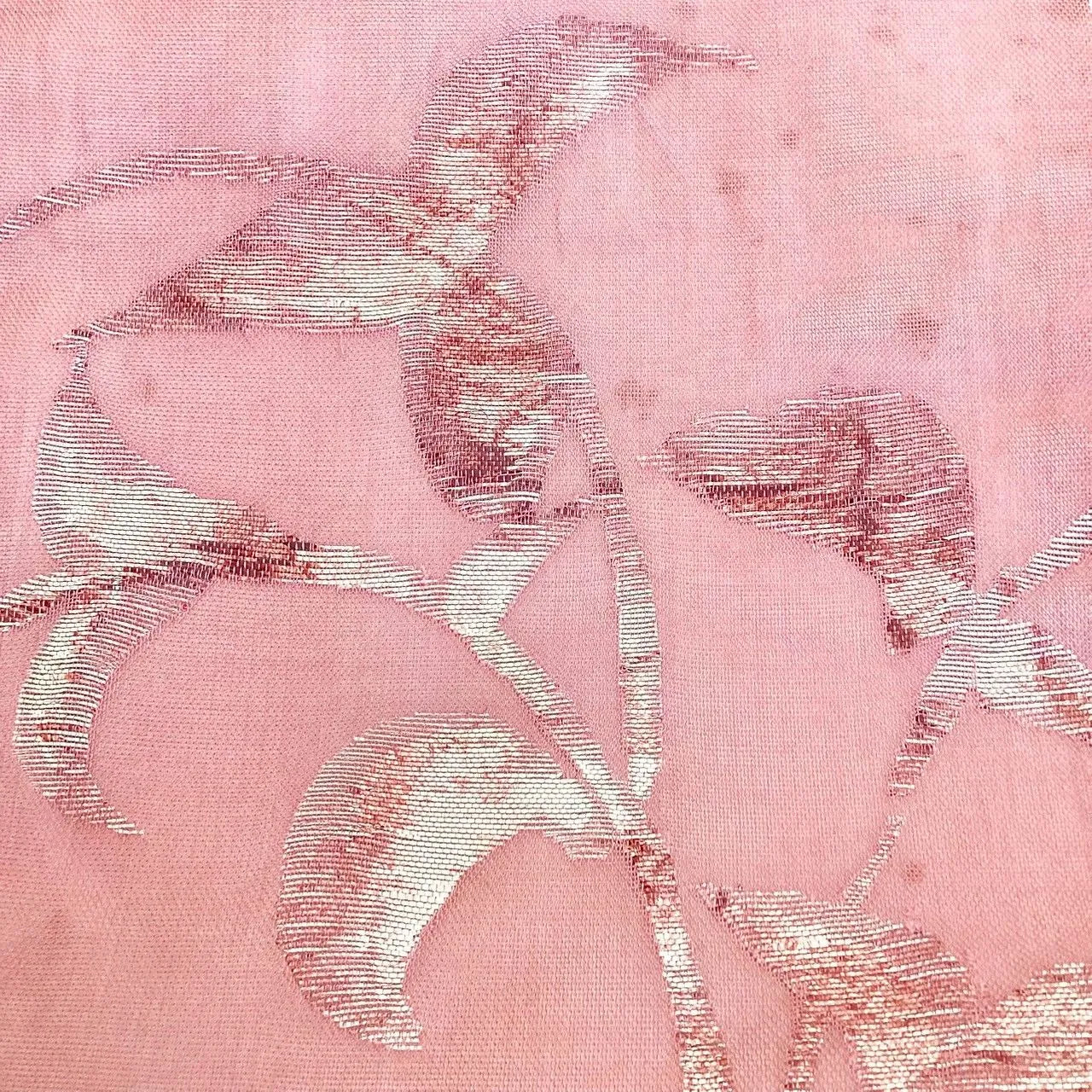 5787# Japanese Vintage Nagoya Obi Belt Kimono Fabric Silk Traditional Summer