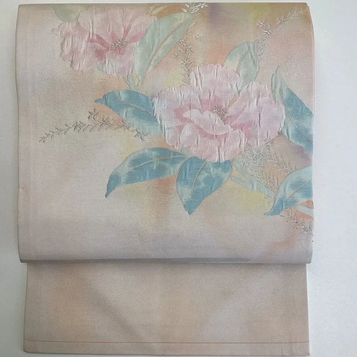 5765# Japanese Vintage Nagoya Obi Belt Kimono Fabric Silk Traditional