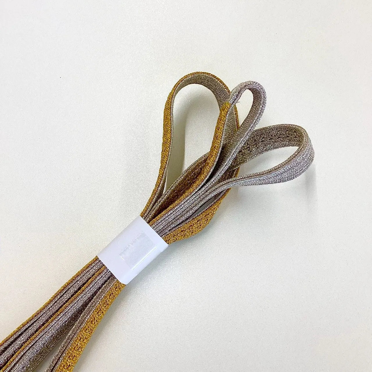 5840# Japanese Kimono Accessory Obiage and Obijime 2-piece Set Silk Shibori