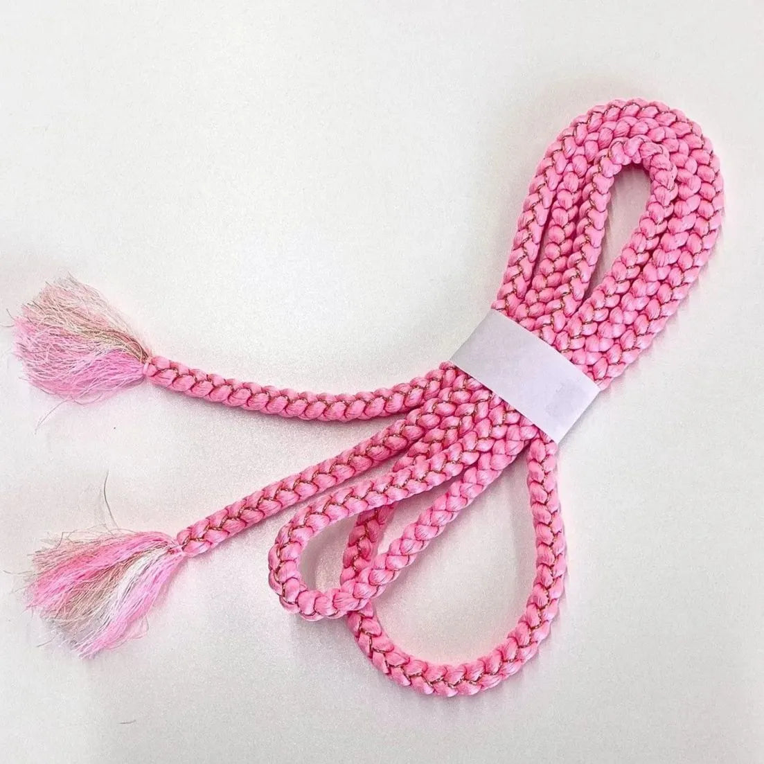 5839# Japanese Kimono Accessory Obiage and Obijime 2-piece Set Silk Shibori