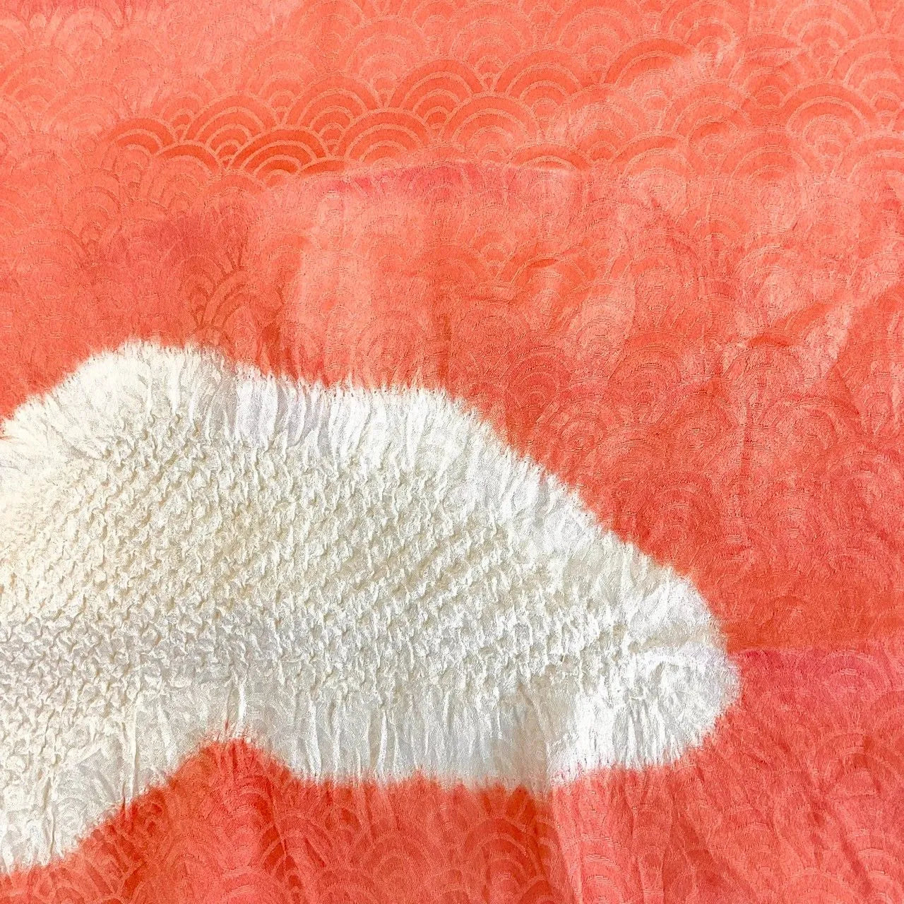 5853# Japanese Kimono Accessory Obiage and Obijime 2-piece Set Silk Shibori