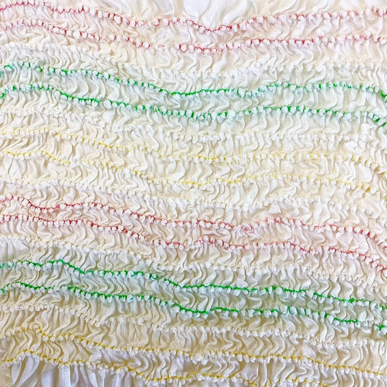 5854# Japanese Kimono Accessory Obiage and Obijime 2-piece Set Silk Shibori