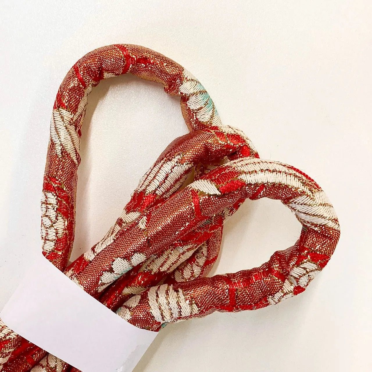 5859# Japanese Kimono Accessory Obiage and Obijime 2-piece Set Silk Shibori