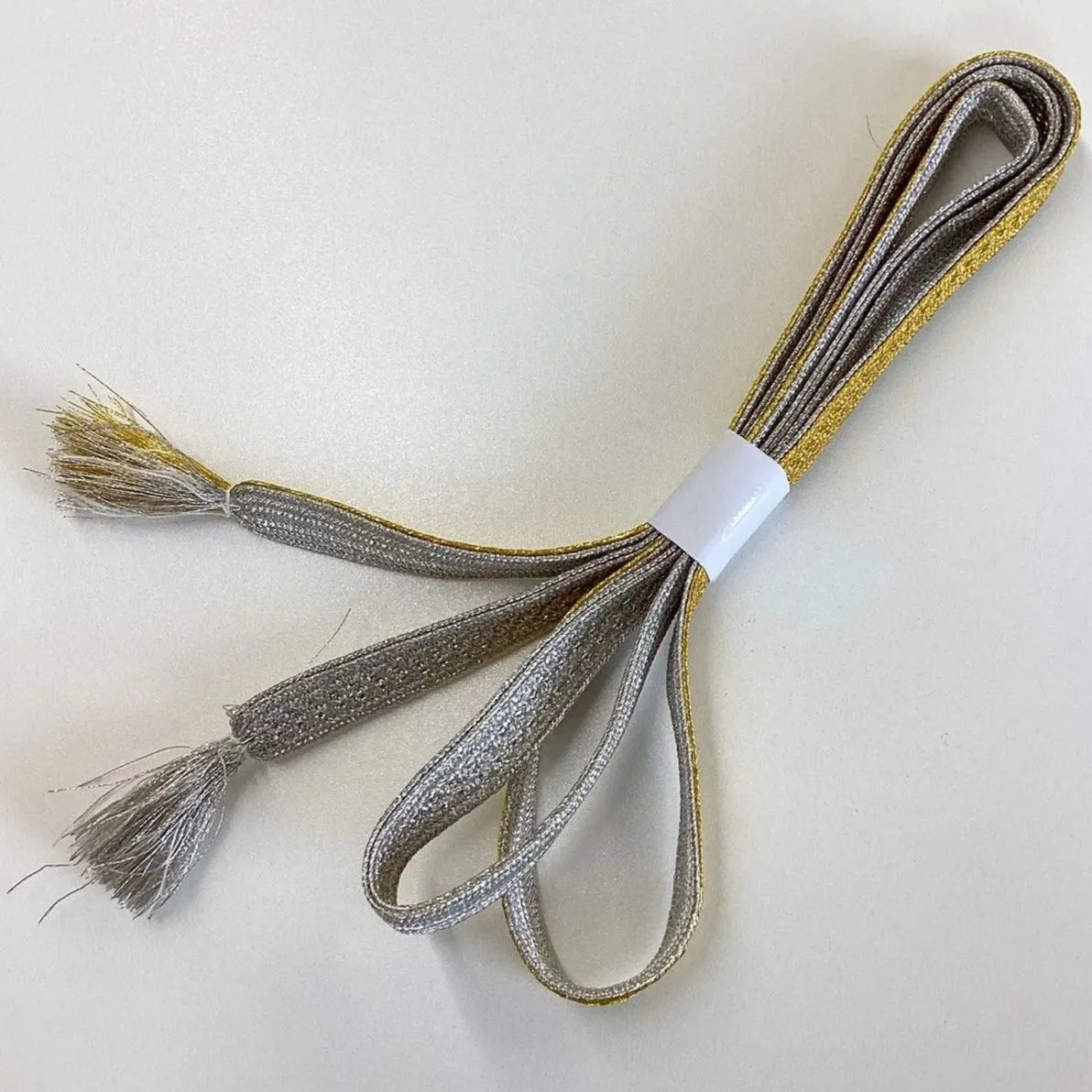 5849# Japanese Kimono Accessory Obiage and Obijime 2-piece Set Silk Shibori