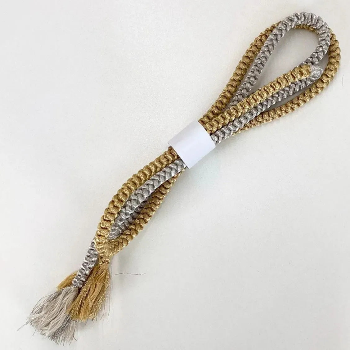 5850# Japanese Kimono Accessory Obiage and Obijime 2-piece Set Silk Shibori