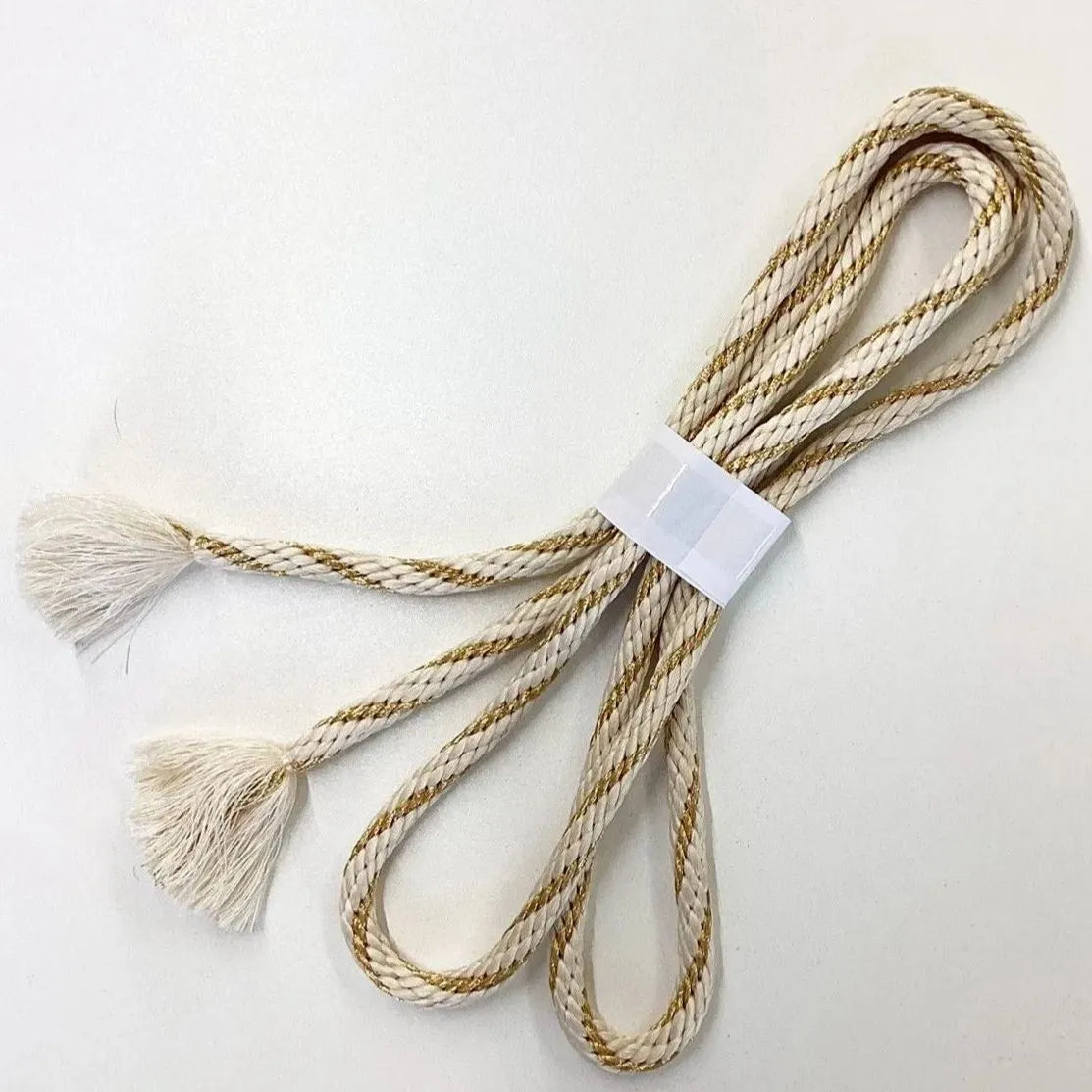 5854# Japanese Kimono Accessory Obiage and Obijime 2-piece Set Silk Shibori