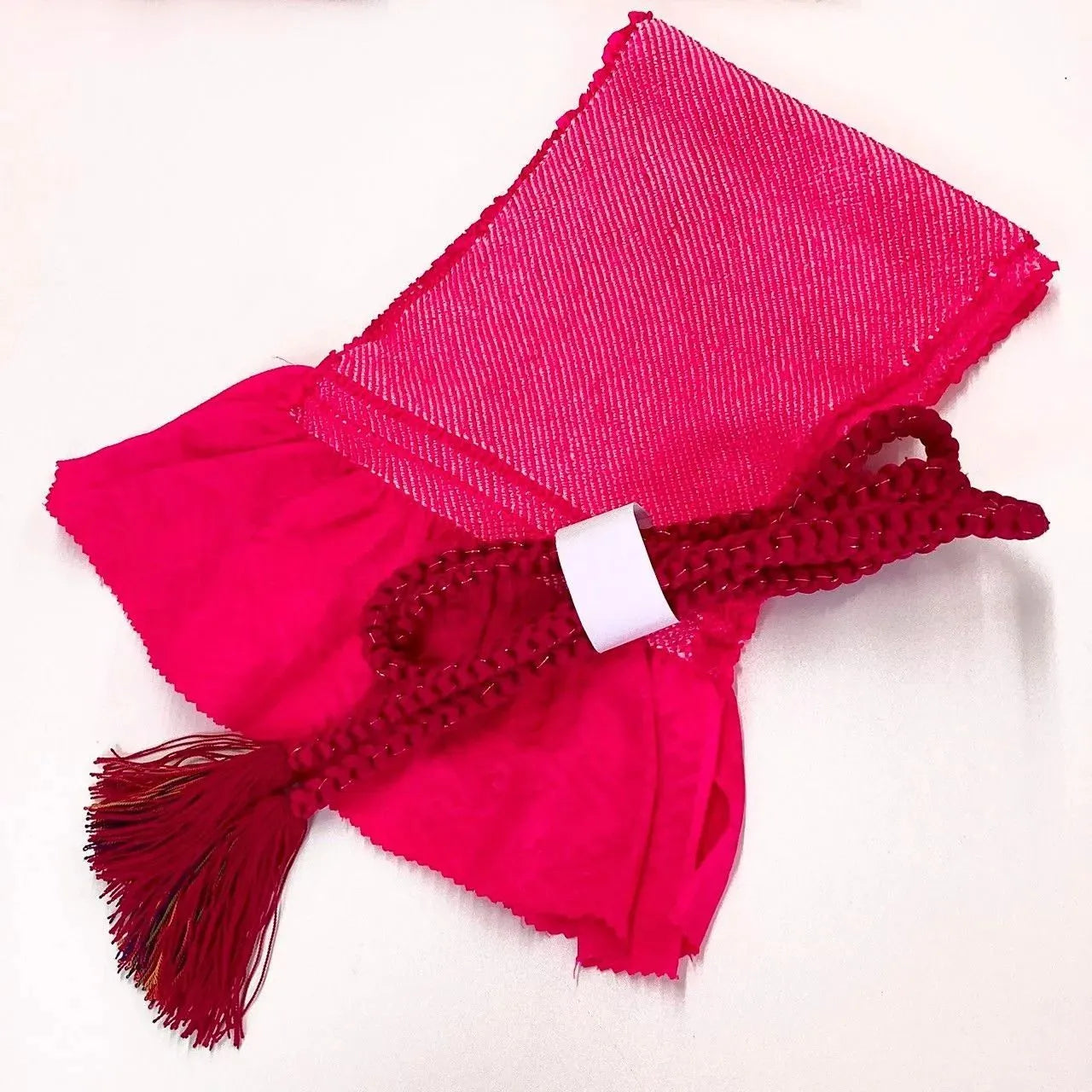 5855# Japanese Kimono Accessory Obiage and Obijime 2-piece Set Silk Shibori