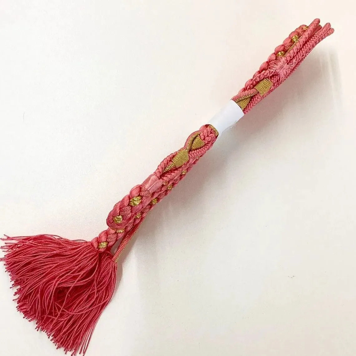 5858# Japanese Kimono Accessory Obiage and Obijime 2-piece Set Silk Shibori