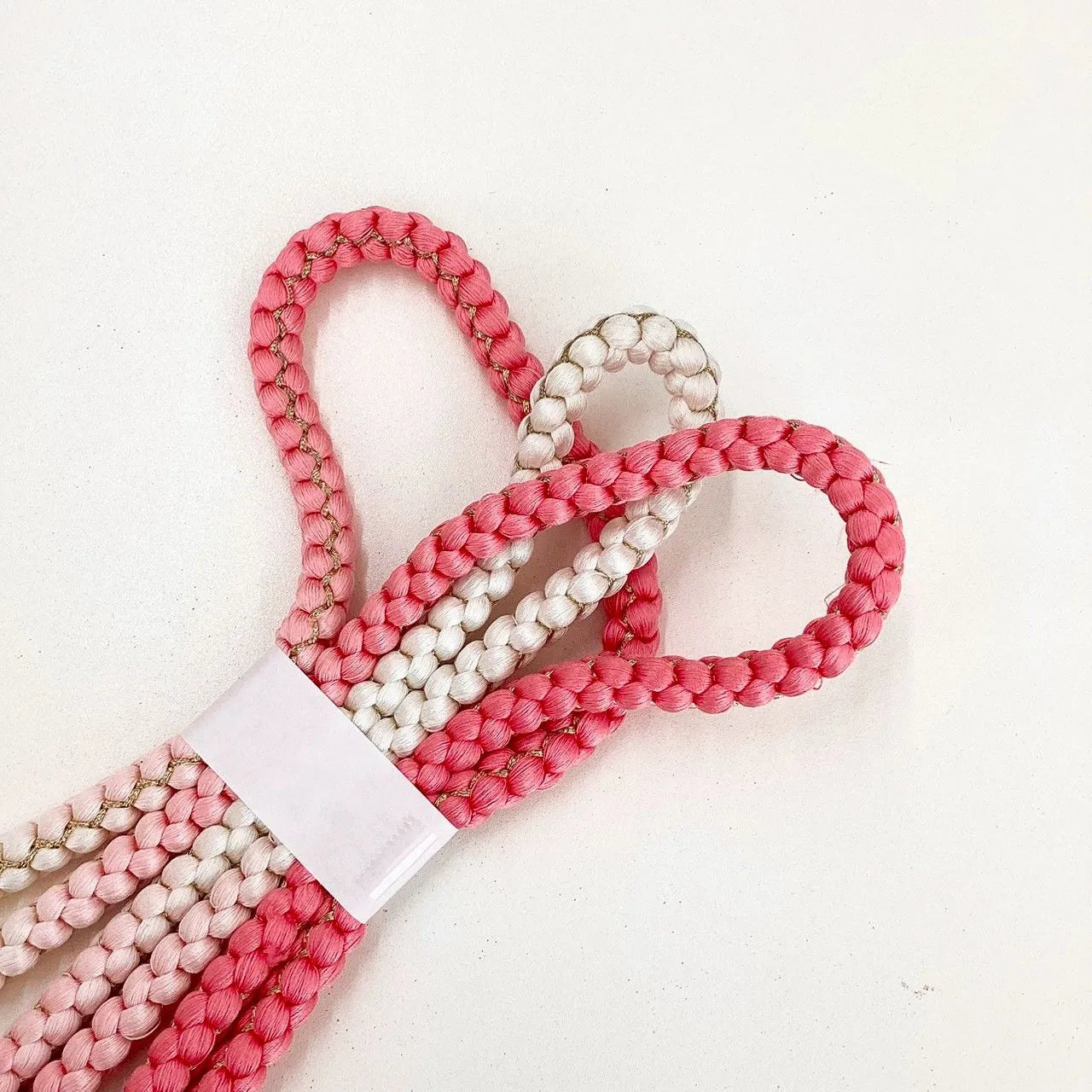 5873# Japanese Kimono Accessory Obiage and Obijime 2-piece Set Silk Shibori