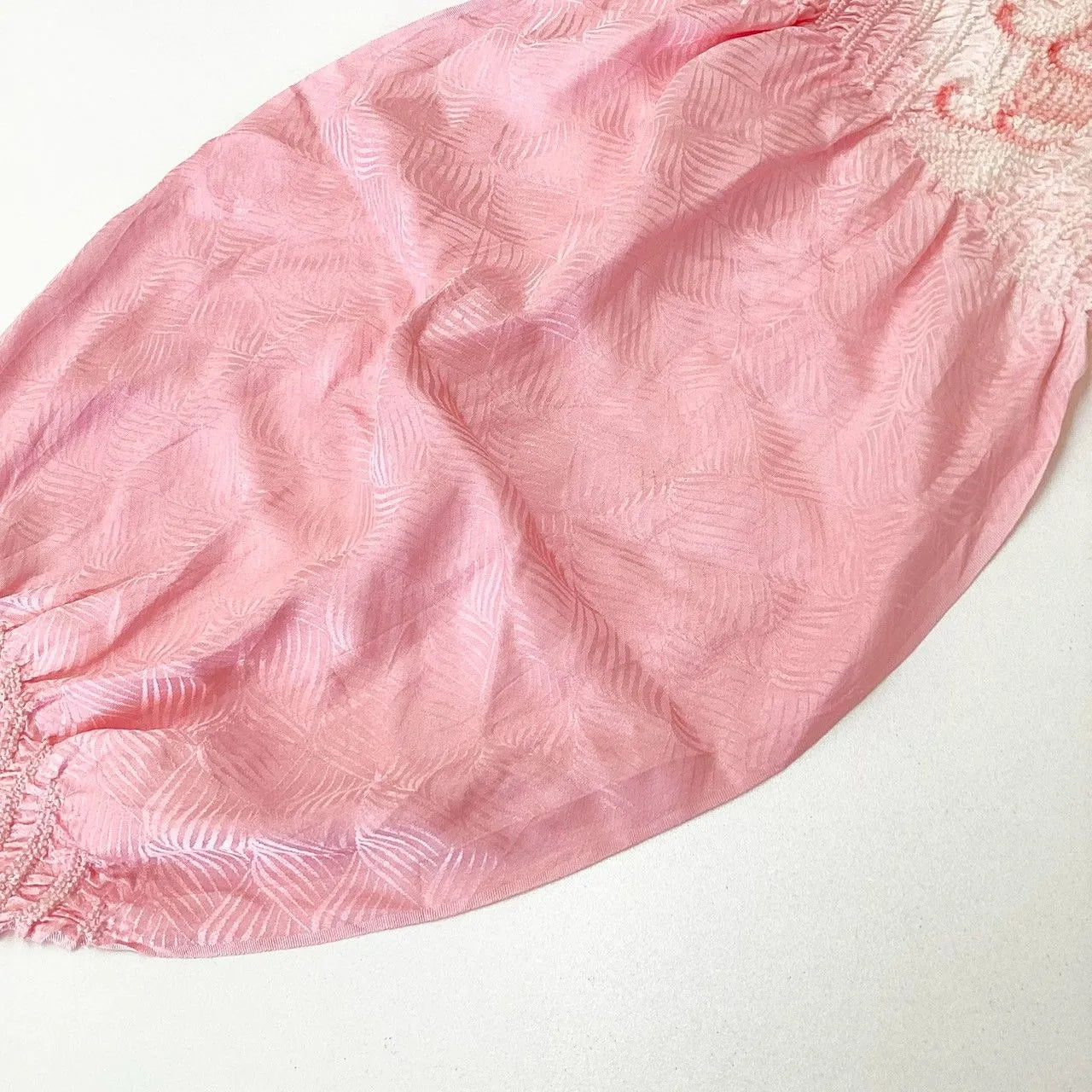 5876# Japanese Kimono Accessory Obiage and Obijime 2-piece Set Silk Shibori