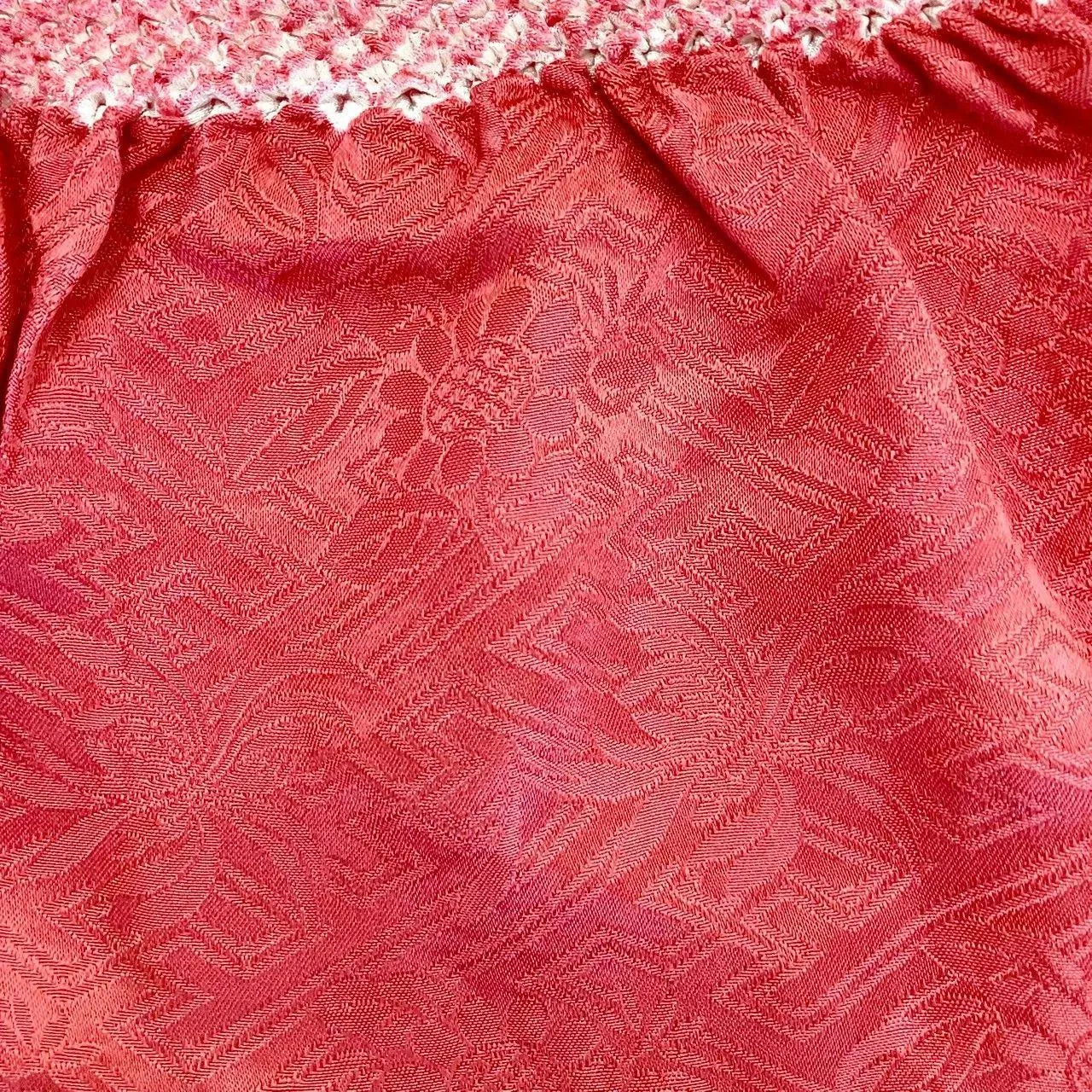 5867# Japanese Kimono Accessory Obiage and Obijime 2-piece Set Silk Shibori