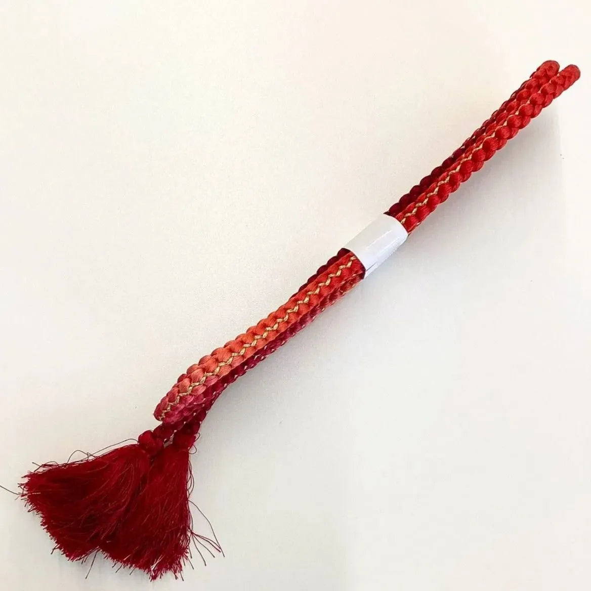 5878# Japanese Kimono Accessory Obiage and Obijime 2-piece Set Silk Shibori