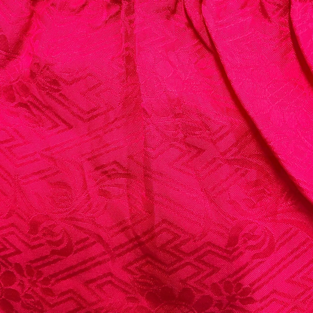 5893# Japanese Kimono Accessory Obiage and Obijime 2-piece Set Silk Shibori