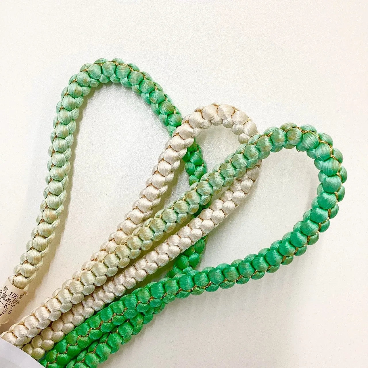 5907# Japanese Kimono Accessory Obiage and Obijime 2-piece Set Silk Shibori