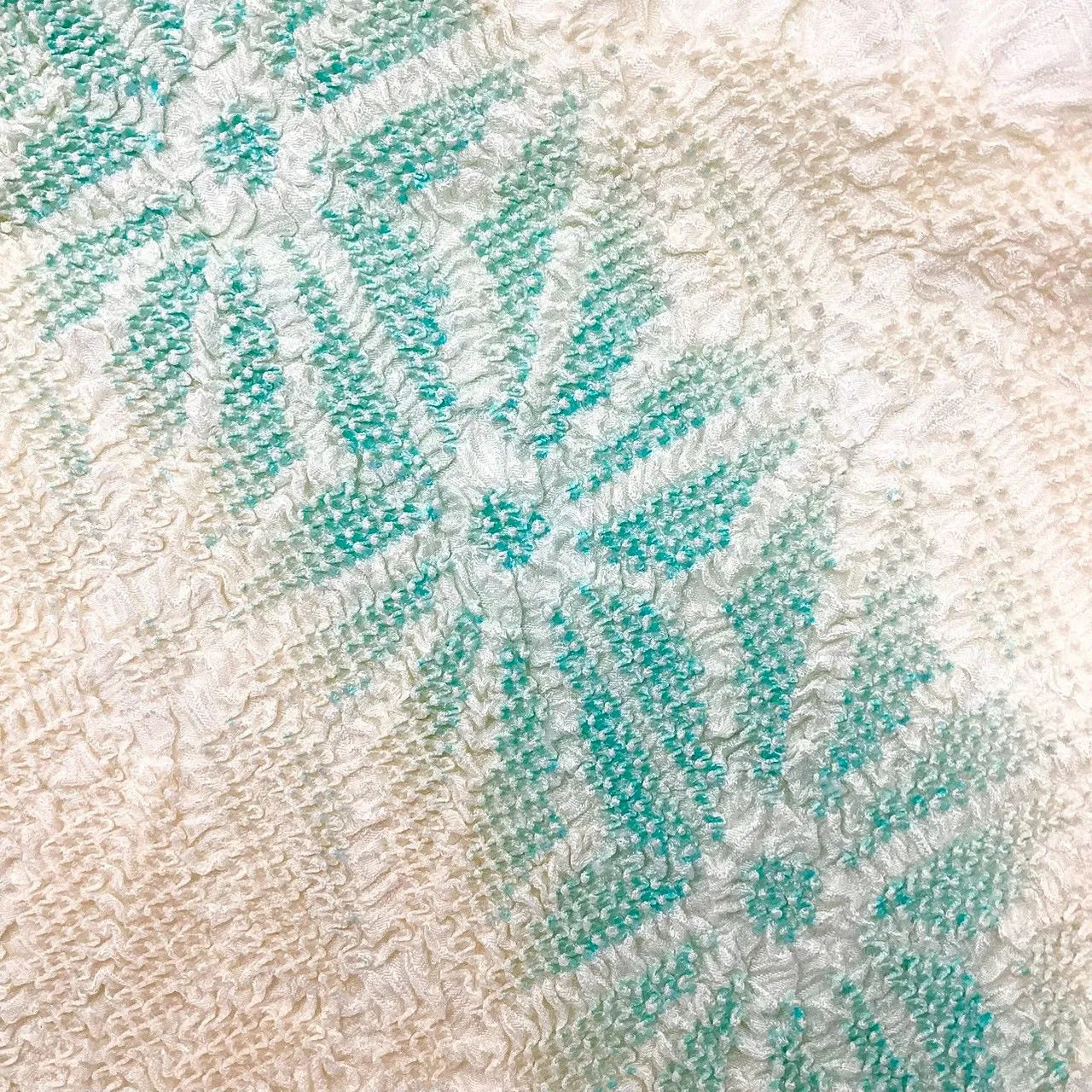 5907# Japanese Kimono Accessory Obiage and Obijime 2-piece Set Silk Shibori