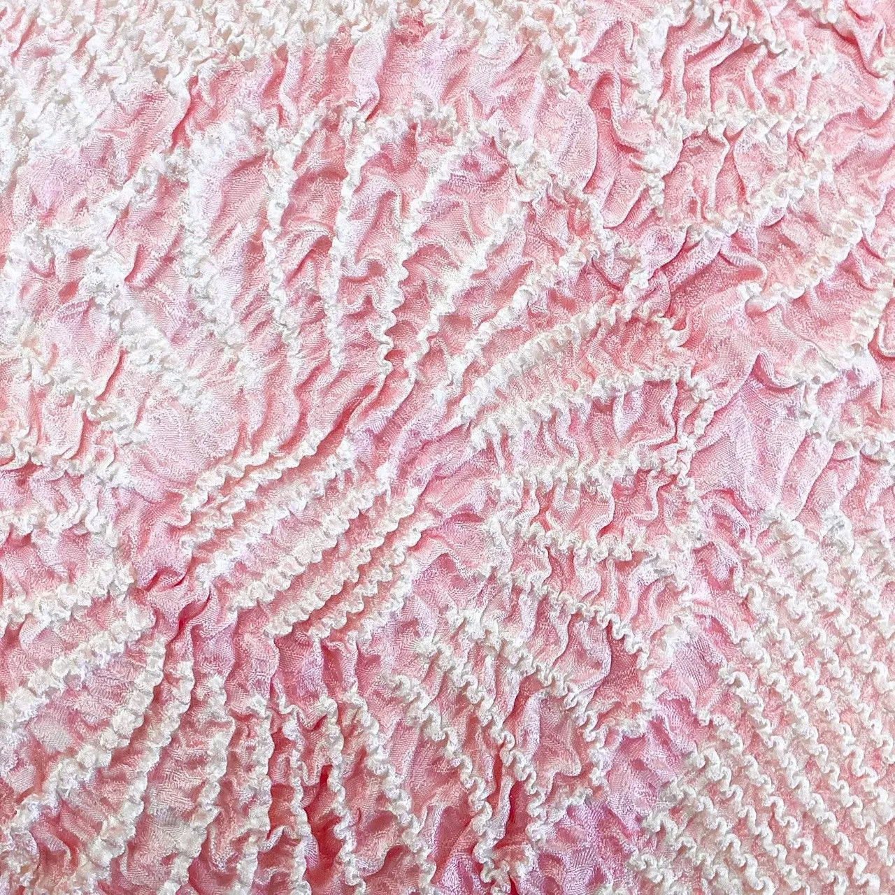 5908# Japanese Kimono Accessory Obiage and Obijime 2-piece Set Silk Shibori