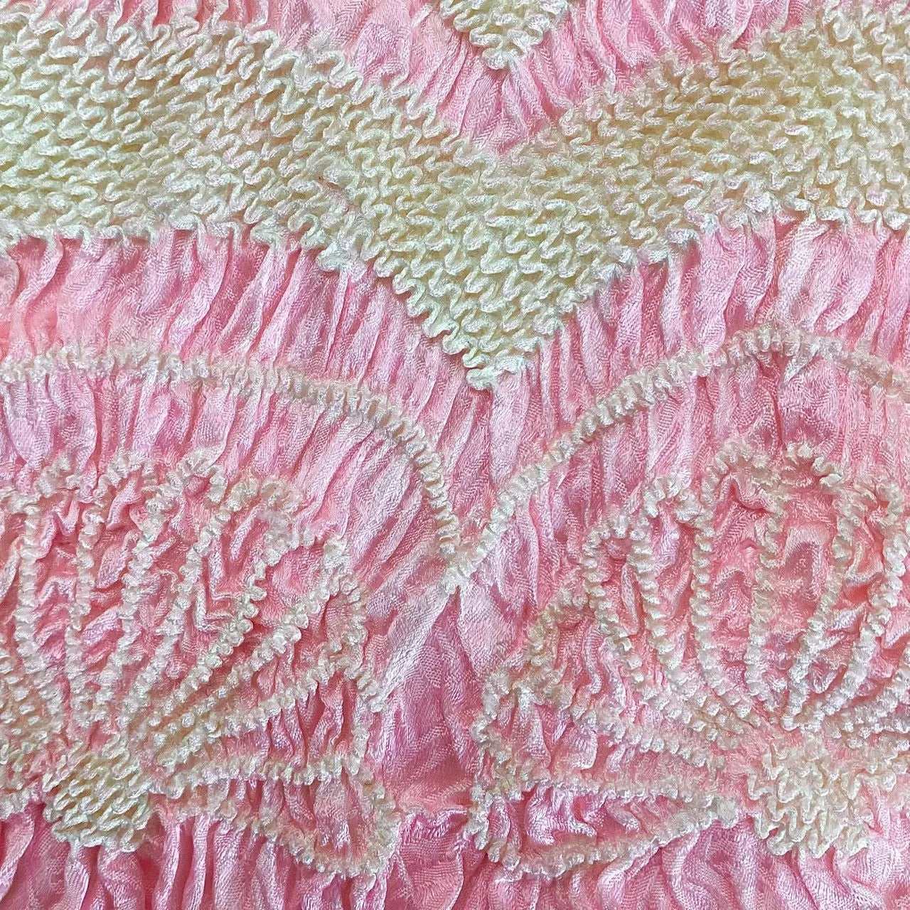 5912# Japanese Kimono Accessory Obiage and Obijime 2-piece Set Silk Shibori