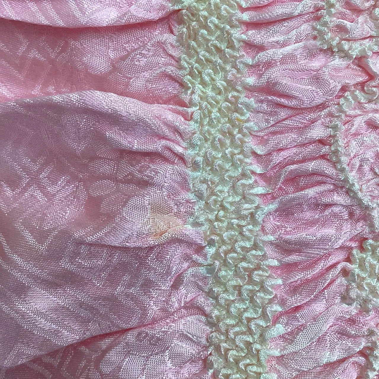 5912# Japanese Kimono Accessory Obiage and Obijime 2-piece Set Silk Shibori