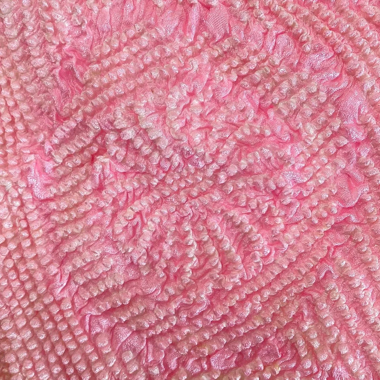 5913# Japanese Kimono Accessory Obiage and Obijime 2-piece Set Silk Shibori