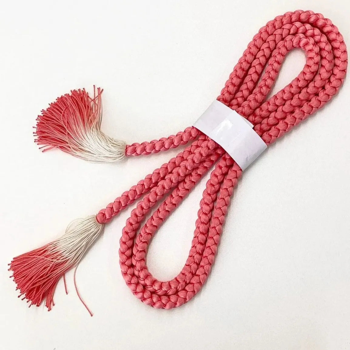 5888# Japanese Kimono Accessory Obiage and Obijime 2-piece Set Silk Shibori