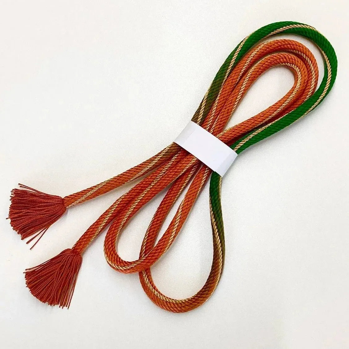 5891# Japanese Kimono Accessory Obiage and Obijime 2-piece Set Silk Shibori