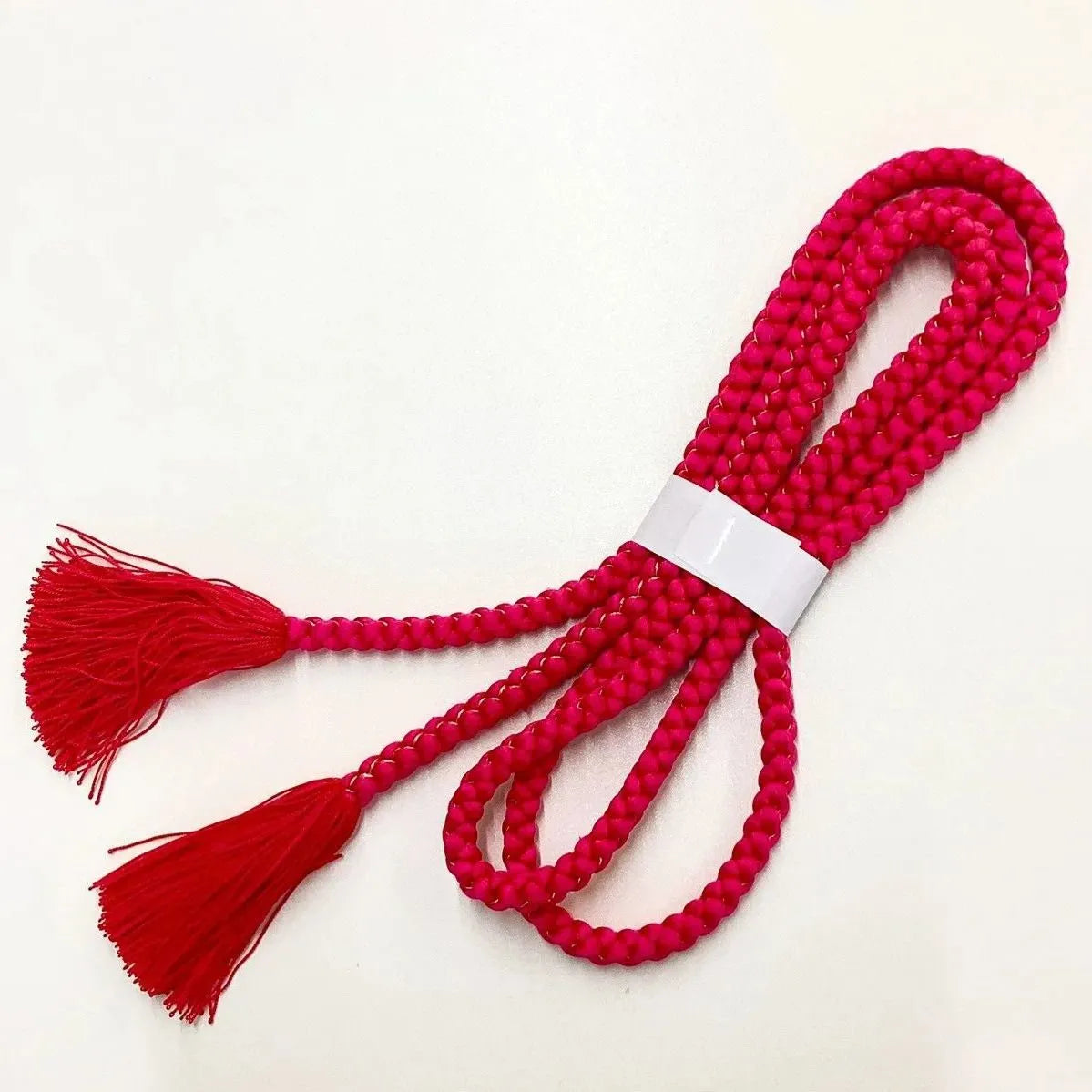 5895# Japanese Kimono Accessory Obiage and Obijime 2-piece Set Silk Shibori