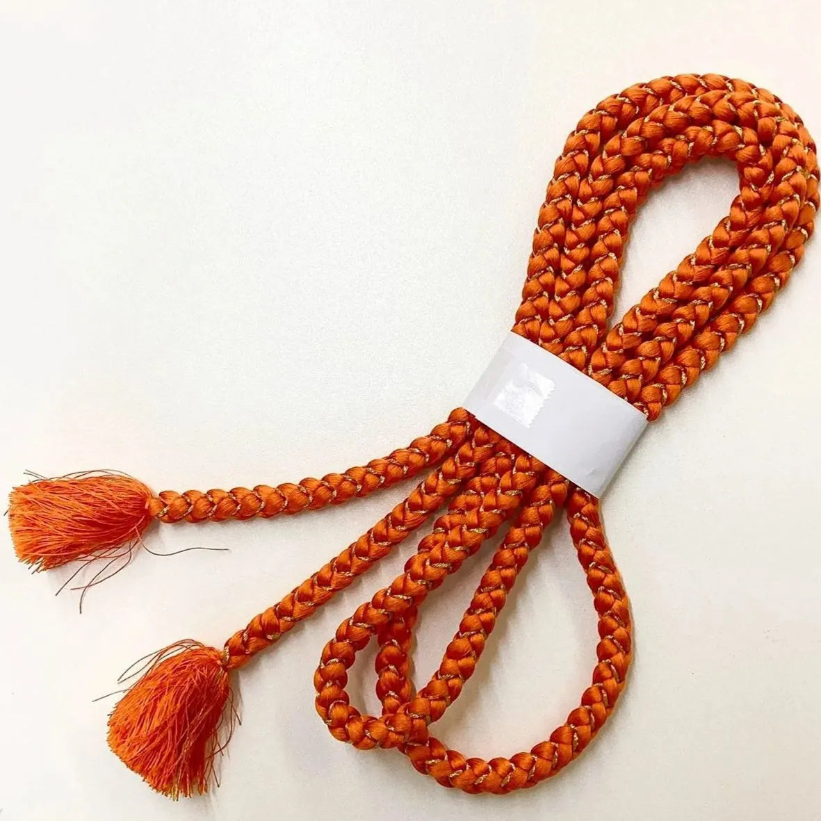 5909# Japanese Kimono Accessory Obiage and Obijime 2-piece Set Silk Shibori