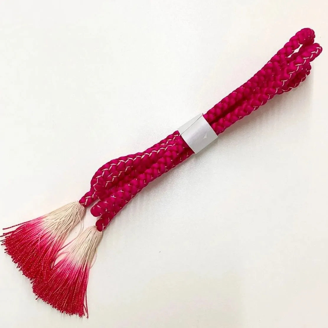 5914# Japanese Kimono Accessory Obiage and Obijime 2-piece Set Silk Shibori