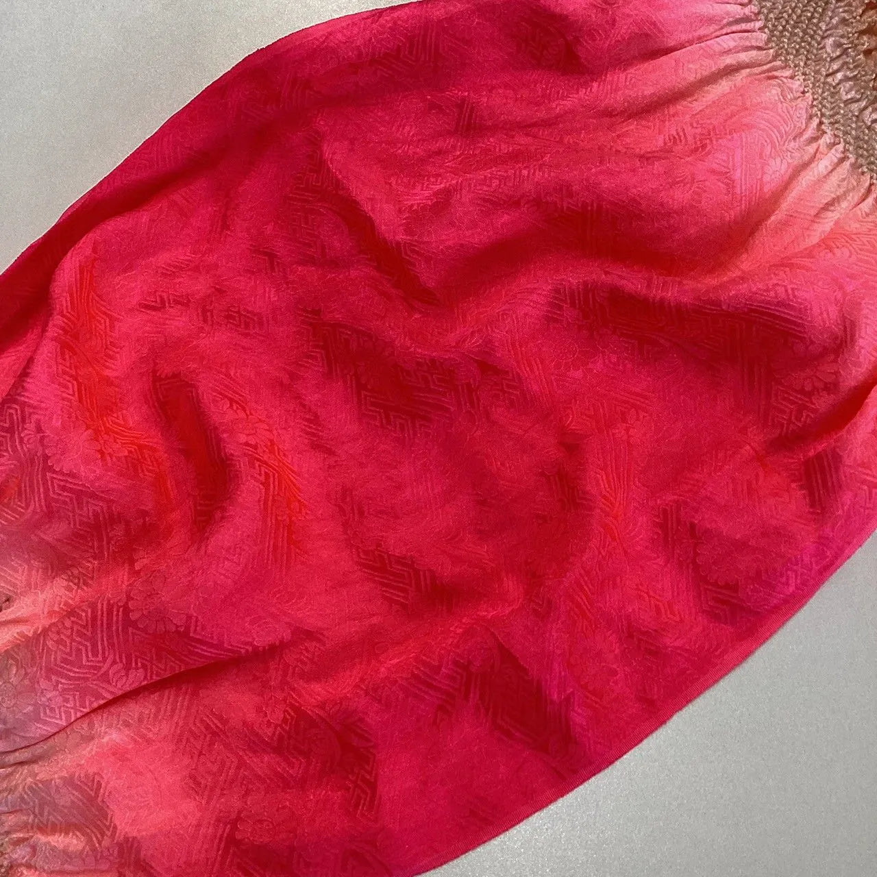 5921# Japanese Kimono Accessory Obiage and Obijime 2-piece Set Silk Shibori