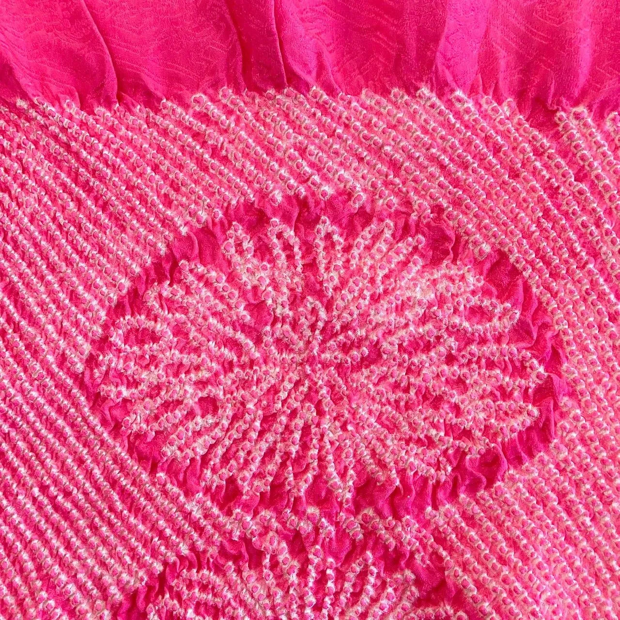 5925# Japanese Kimono Accessory Obiage and Obijime 2-piece Set Silk Shibori