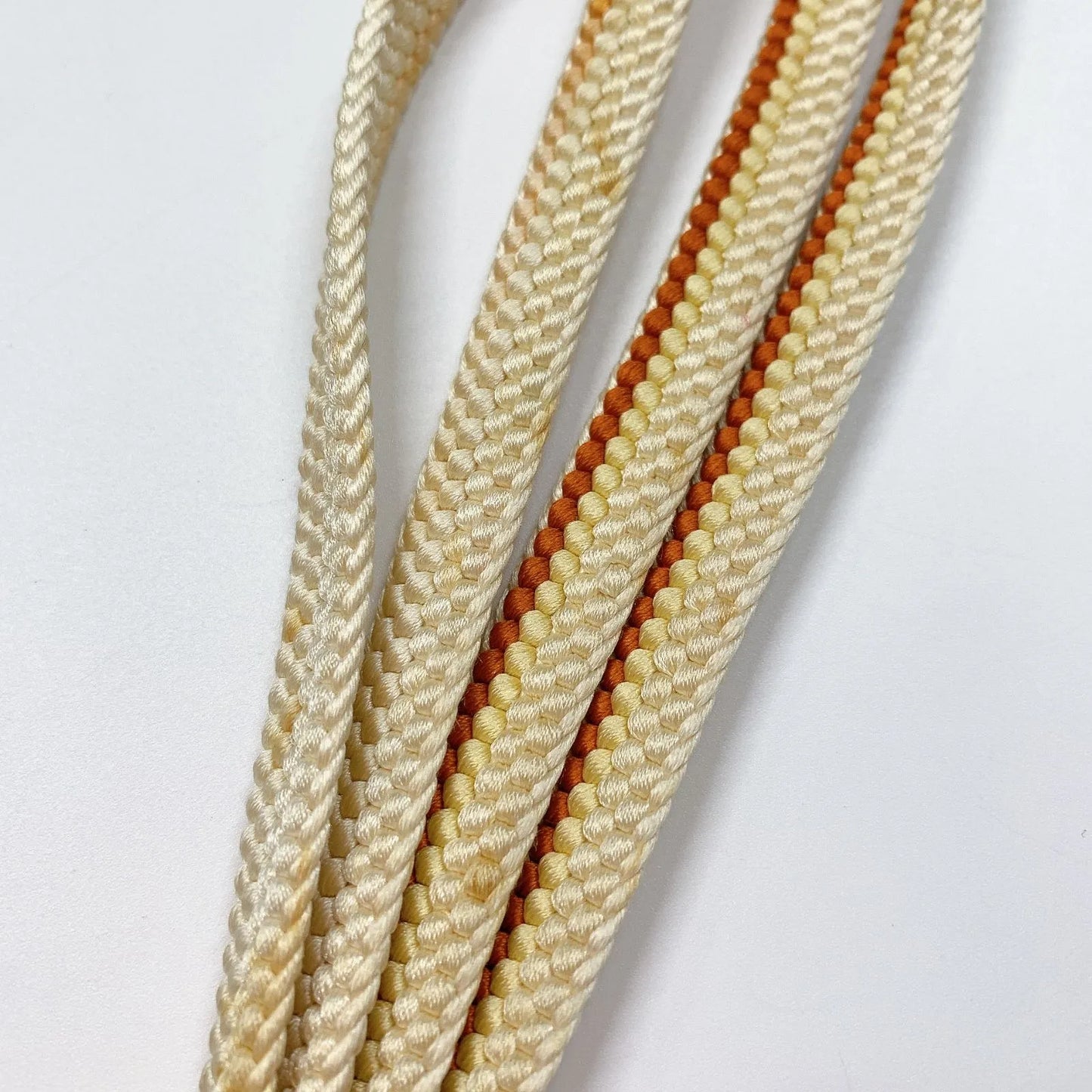 5953# Japanese Kimono Accessory Vintage Obiage and Obijime 2-piece Set Silk