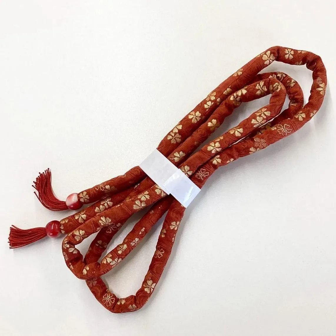 5918# Japanese Kimono Accessory Obiage and Obijime 2-piece Set Silk Shibori