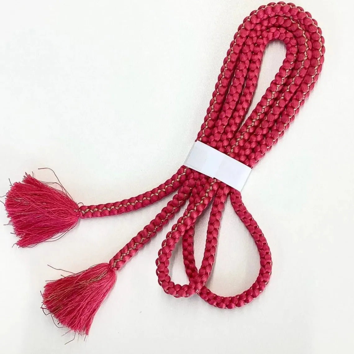 5925# Japanese Kimono Accessory Obiage and Obijime 2-piece Set Silk Shibori