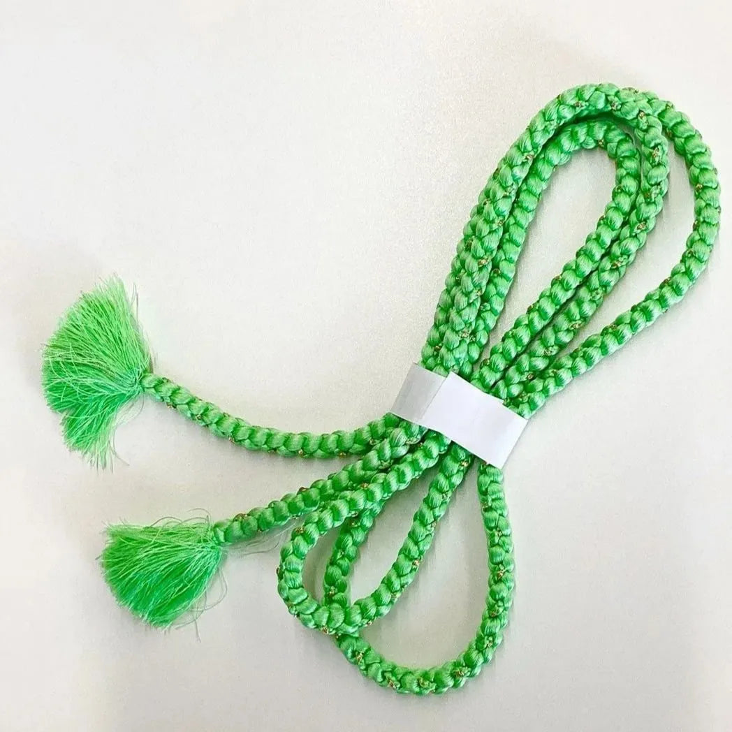 5927# Japanese Kimono Accessory Obiage and Obijime 2-piece Set Silk Shibori