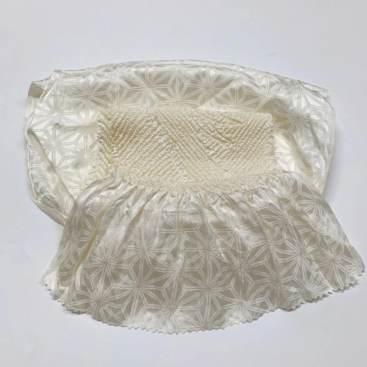 5938# Japanese Kimono Accessory Obiage and Obijime 2-piece Set Silk Shibori