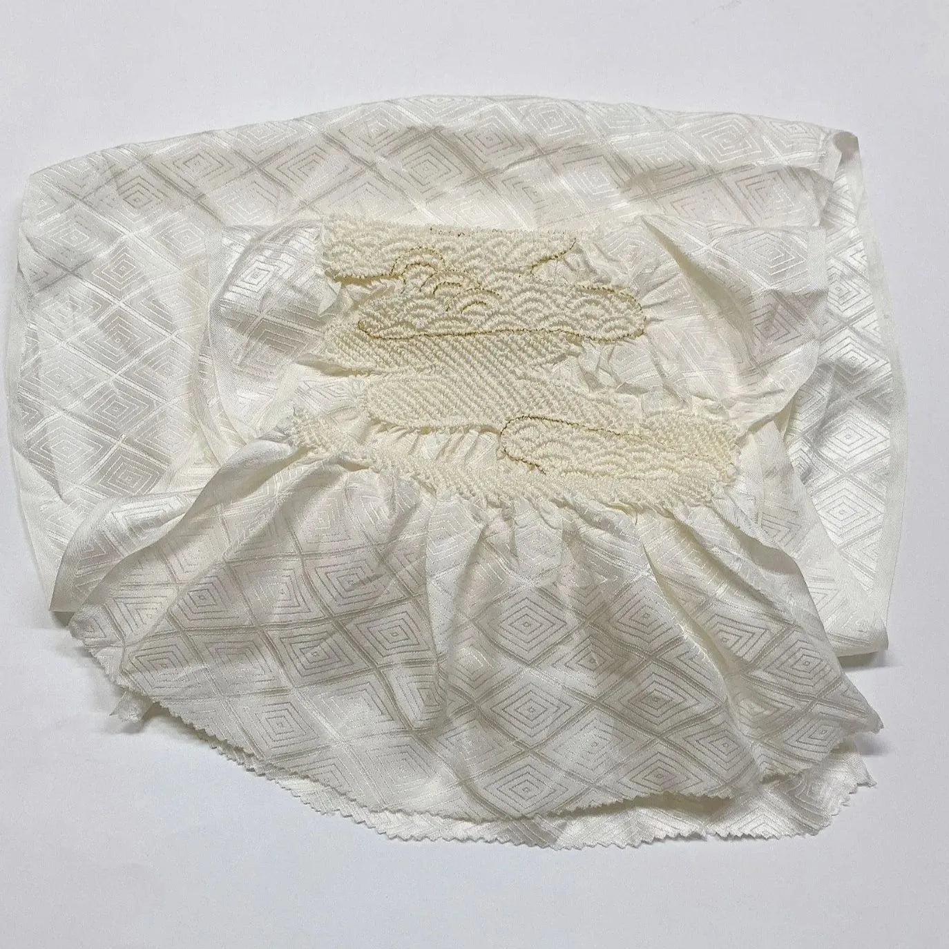 5939# Japanese Kimono Accessory Obiage and Obijime 2-piece Set Silk Shibori