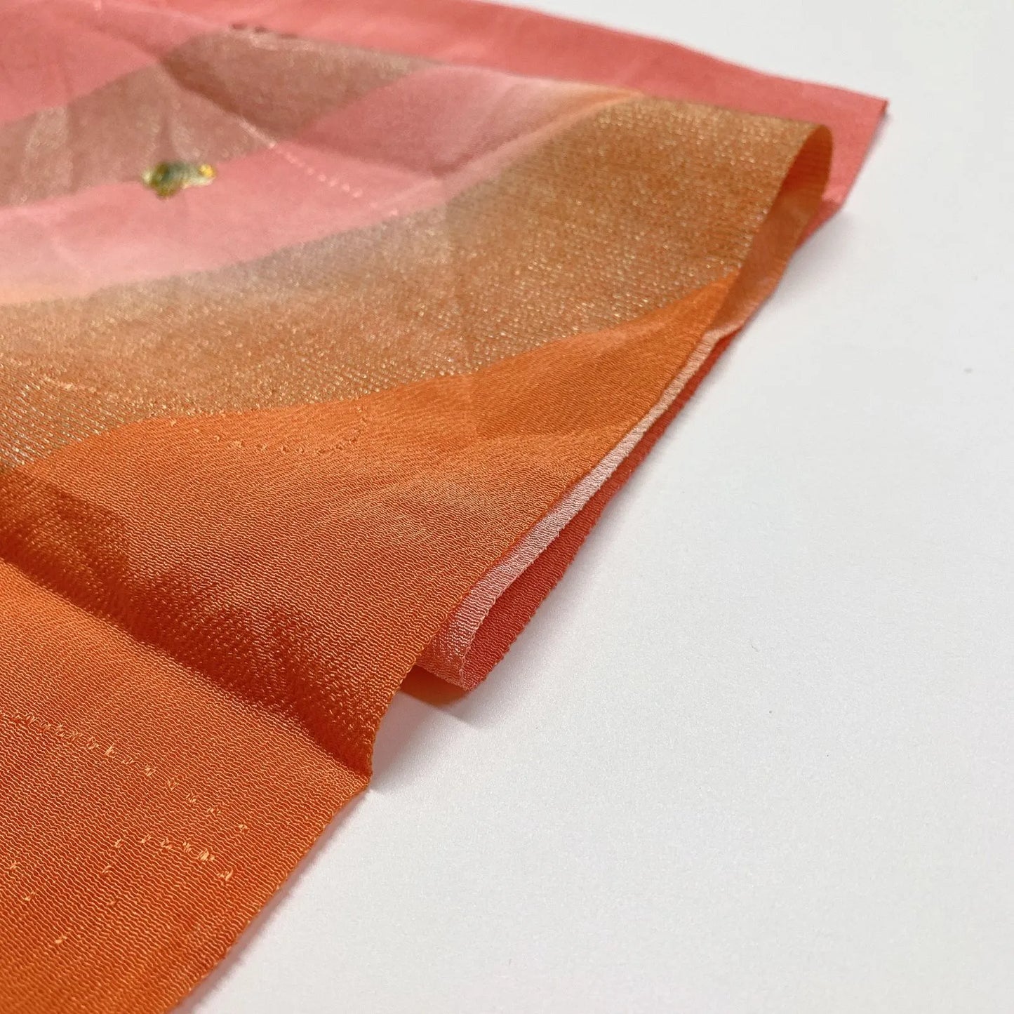 5962# Japanese Kimono Accessory Vintage Obiage and Obijime 2-piece Set Silk