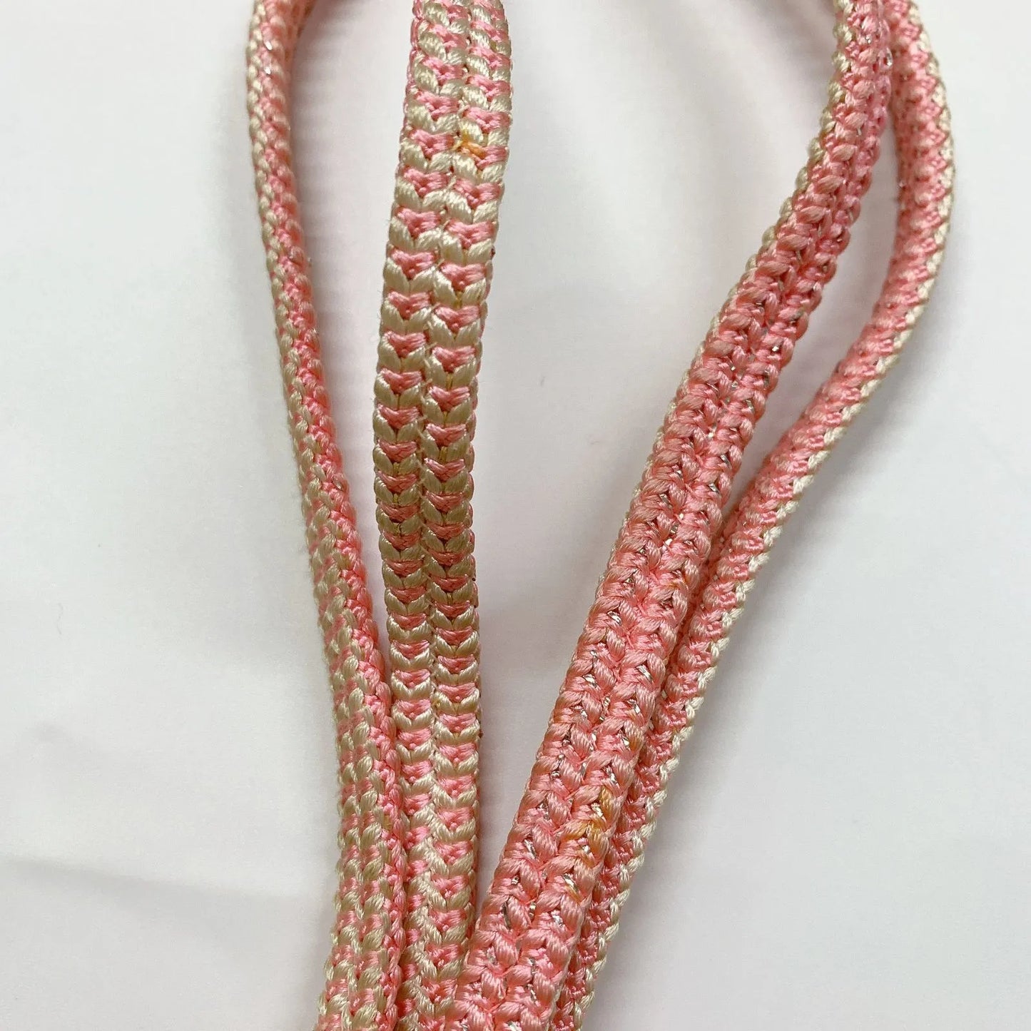 5965# Japanese Kimono Accessory Vintage Obiage and Obijime 2-piece Set Silk