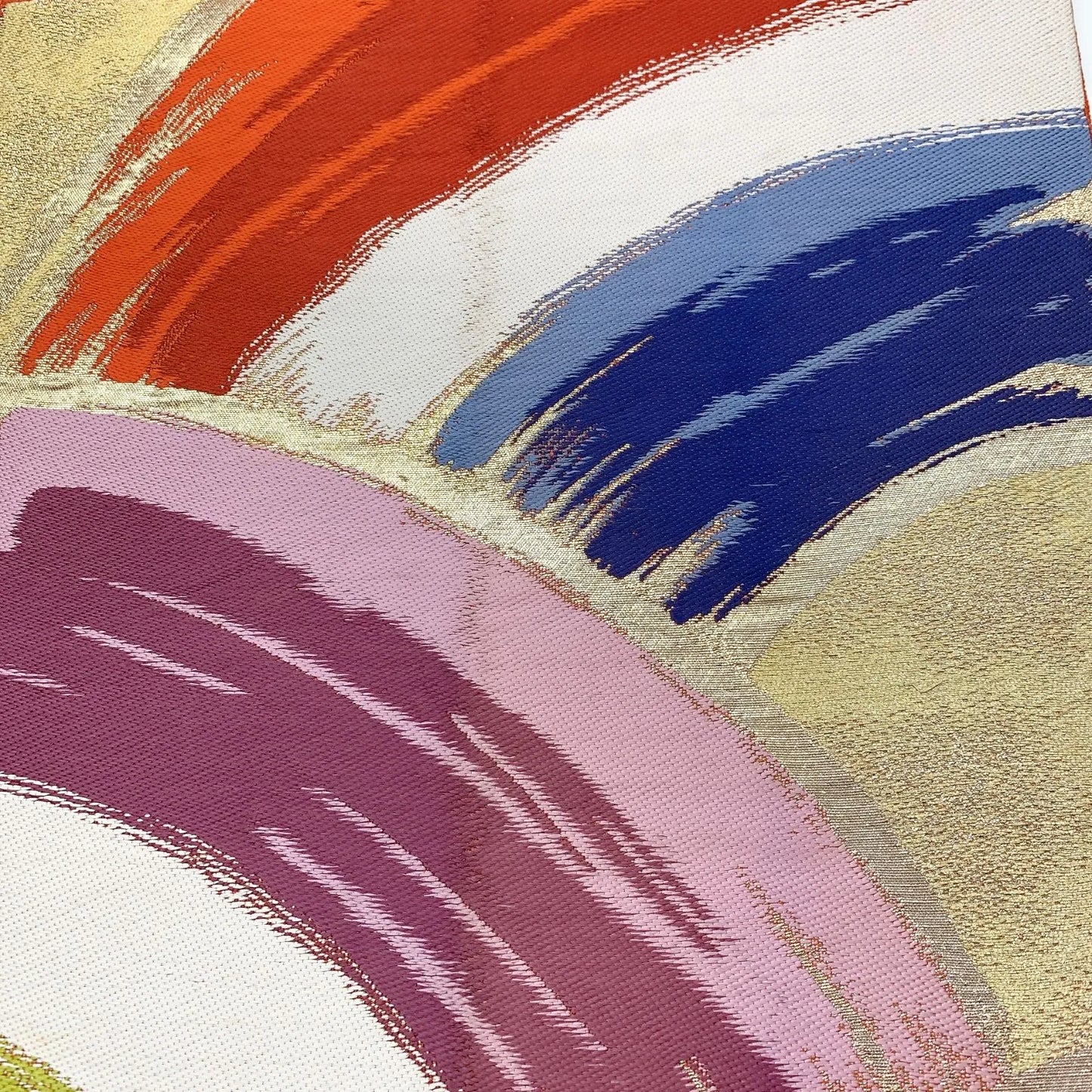 5982# Japanese Vintage Fukuro Obi Belt Kimono Fabric Silk Traditional Untailored