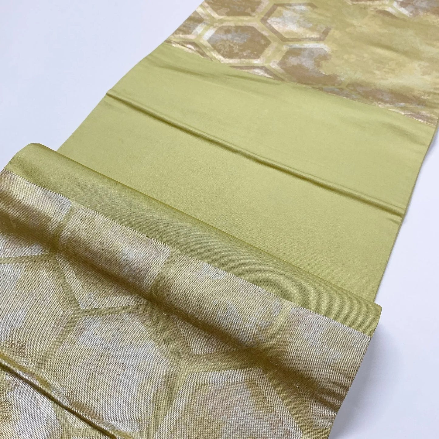 5985# Japanese Vintage Fukuro Obi Belt Kimono Fabric Silk Traditional