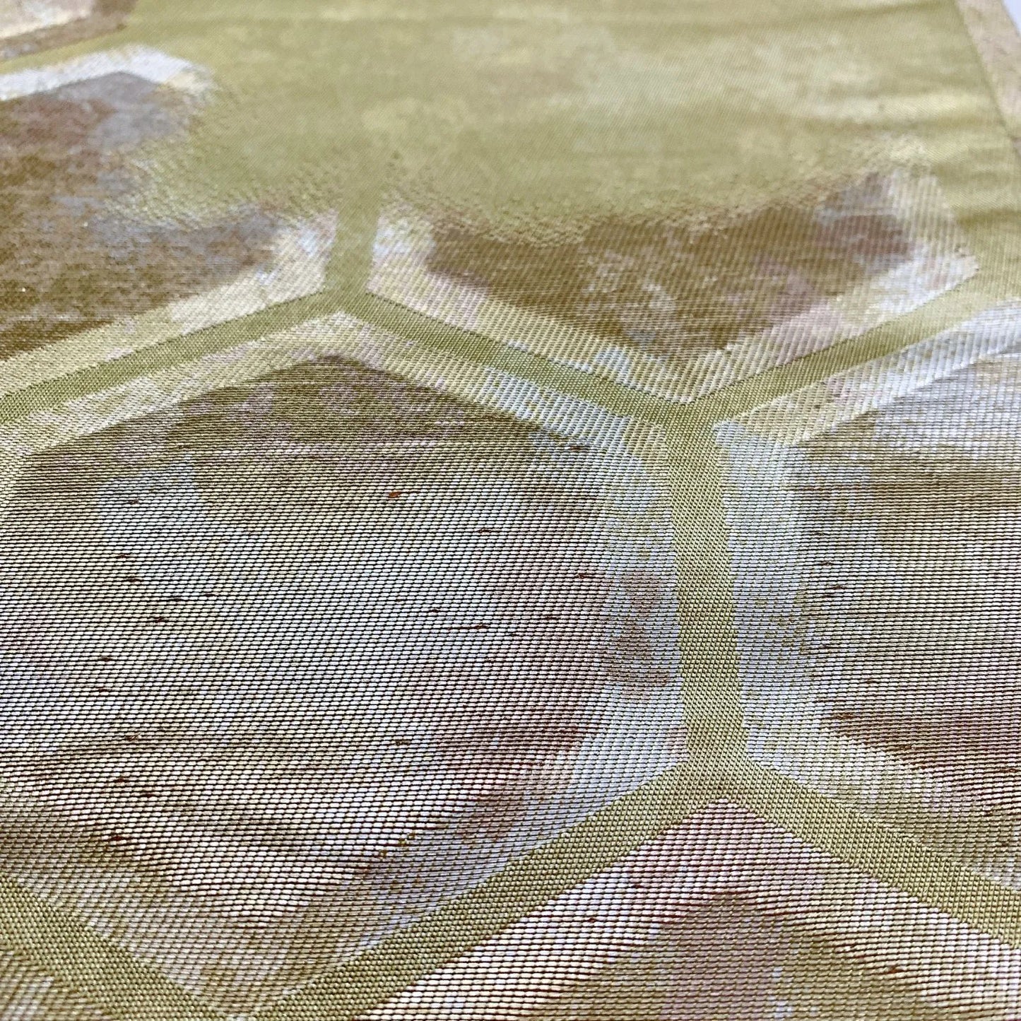 5985# Japanese Vintage Fukuro Obi Belt Kimono Fabric Silk Traditional