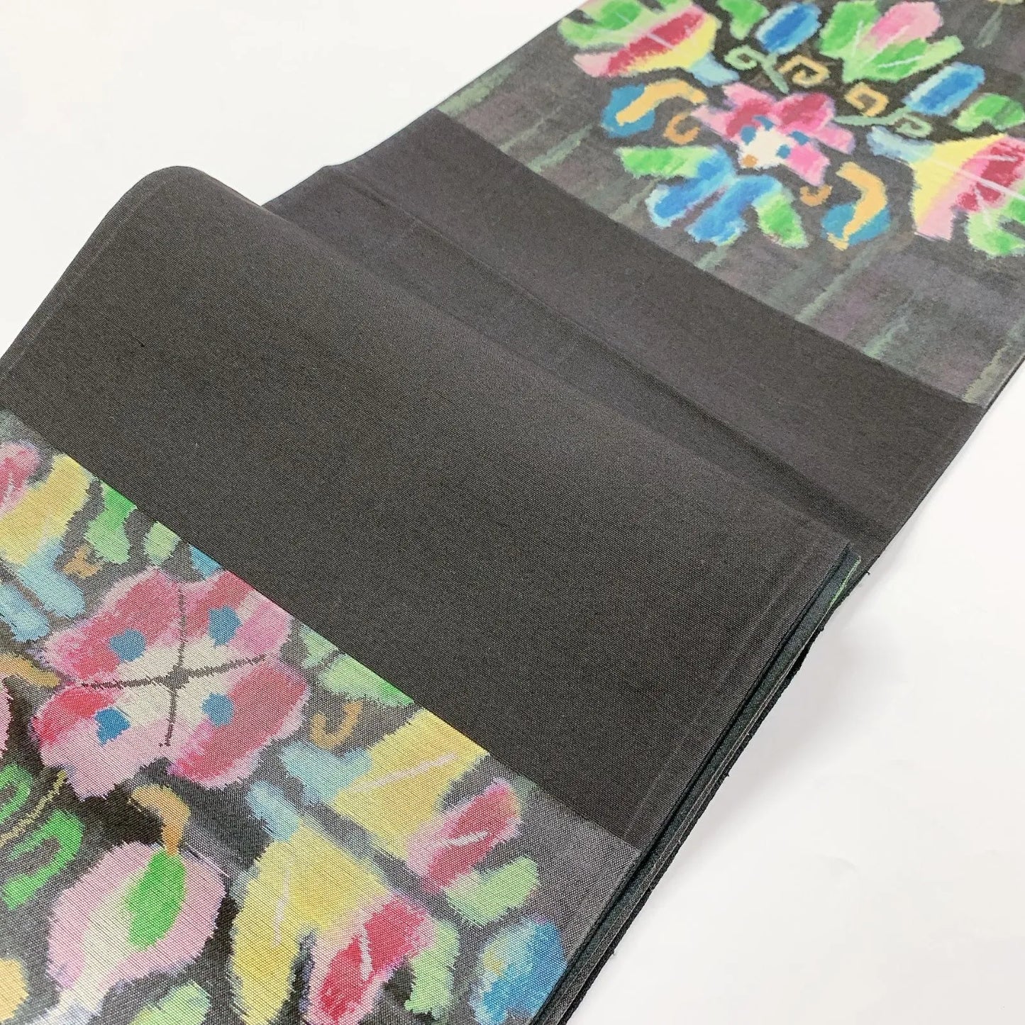 5988# Japanese Vintage Fukuro Obi Belt Kimono Fabric Silk Traditional