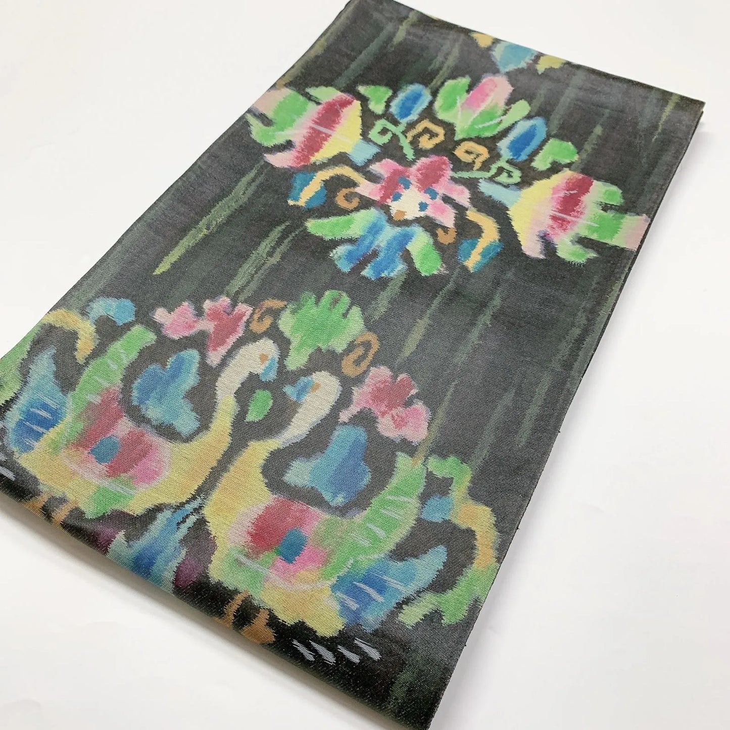 5988# Japanese Vintage Fukuro Obi Belt Kimono Fabric Silk Traditional