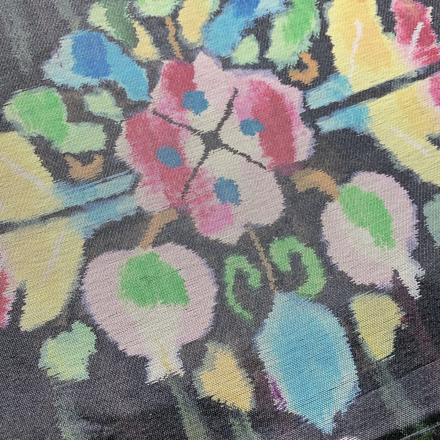 5988# Japanese Vintage Fukuro Obi Belt Kimono Fabric Silk Traditional