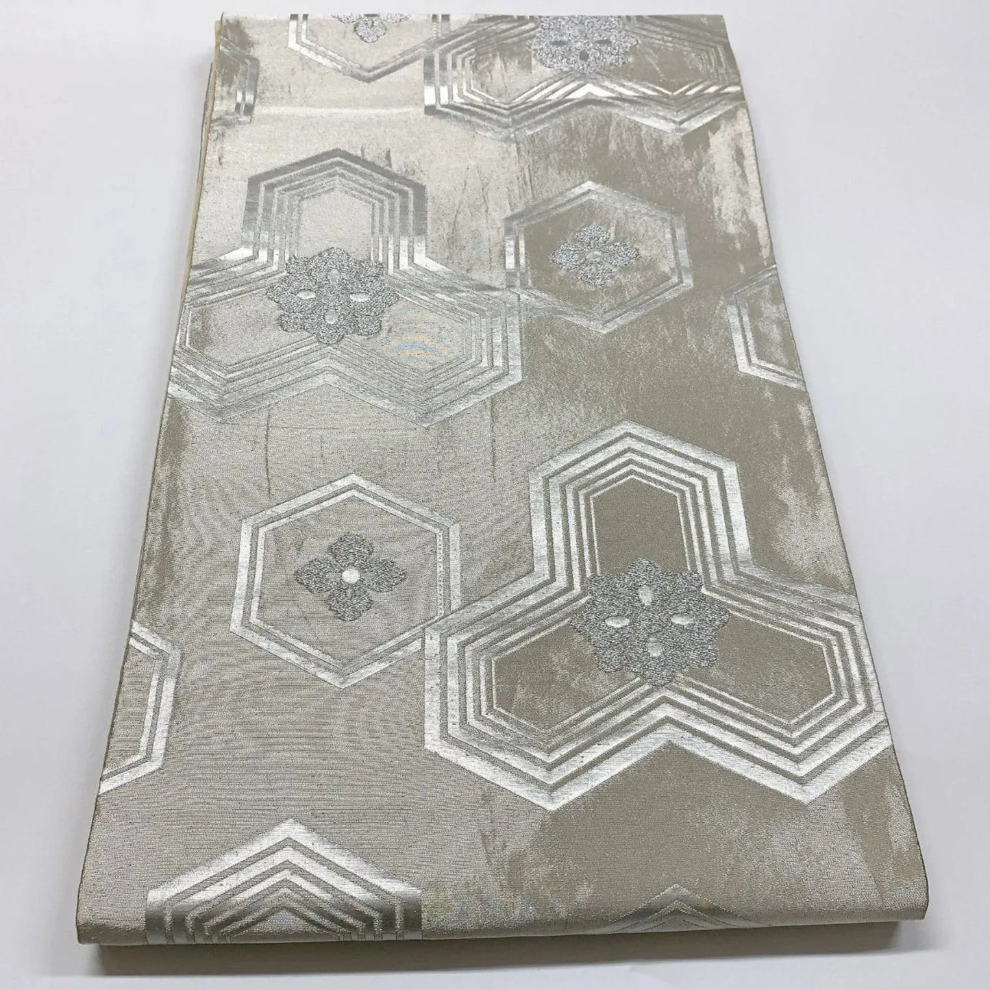 5981# Japanese Vintage Fukuro Obi Belt Kimono Fabric Silk Traditional Untailored