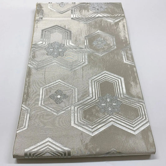 5981# Japanese Vintage Fukuro Obi Belt Kimono Fabric Silk Traditional Untailored