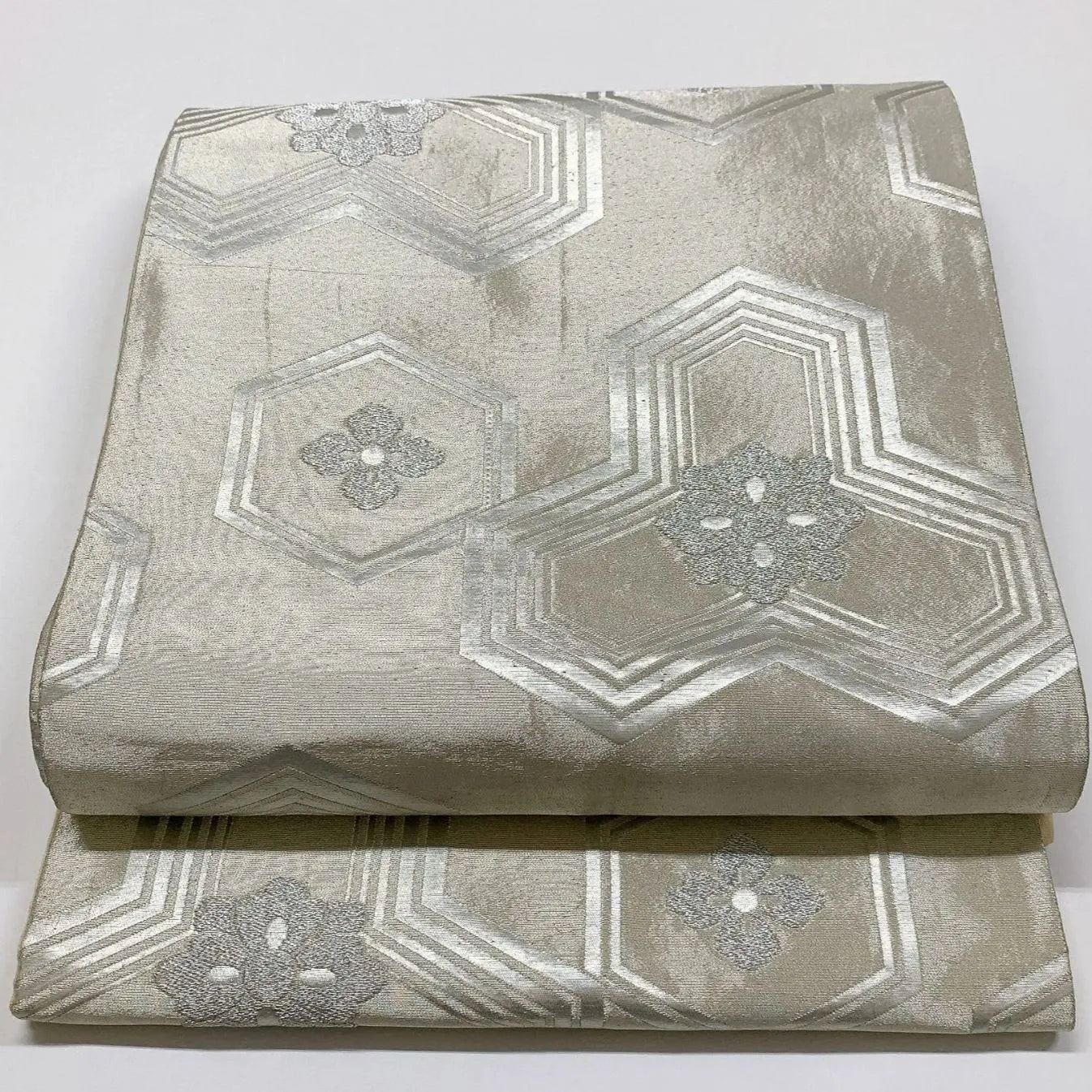 5981# Japanese Vintage Fukuro Obi Belt Kimono Fabric Silk Traditional Untailored