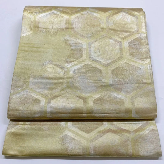 5985# Japanese Vintage Fukuro Obi Belt Kimono Fabric Silk Traditional